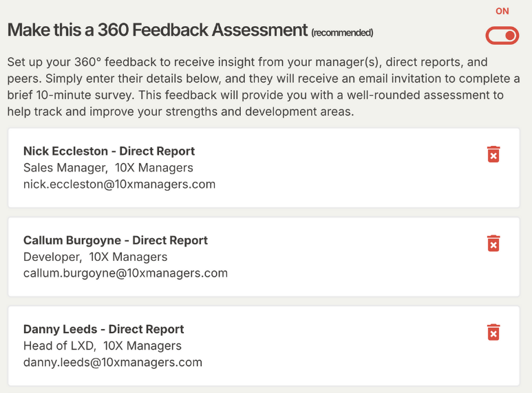 MSI 360 feedback screen